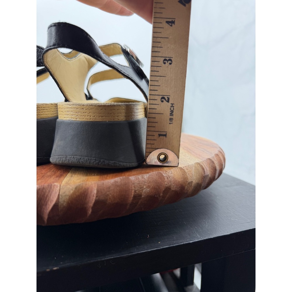 Dansko Black Leather Mary Jane Clog Sandals - Picture 7 of 11